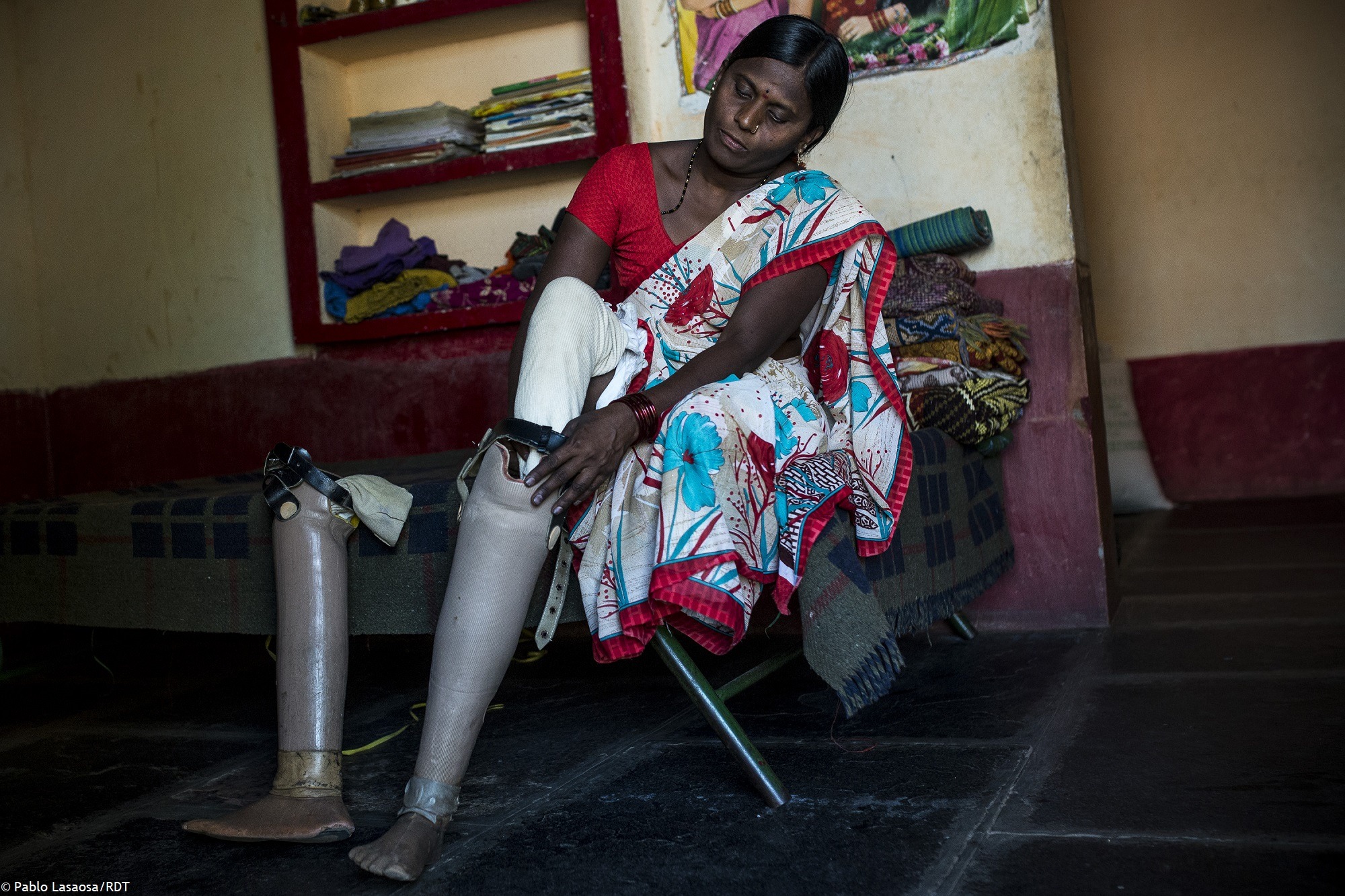 Menschen mit Behinderung in Indien: Wir stellen Männern, Frauen und Kindern mit Behinderung orthopädische Hilfsmittel zur Verfügung, um deren Mobilität zu fördern.